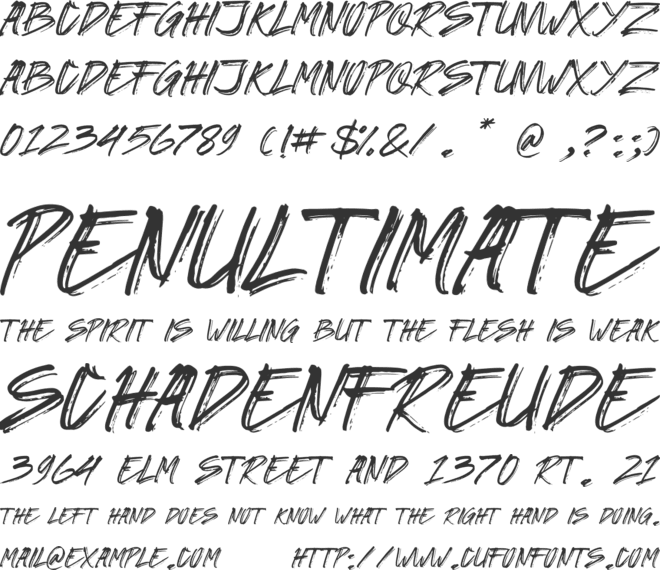 GORILAS font preview