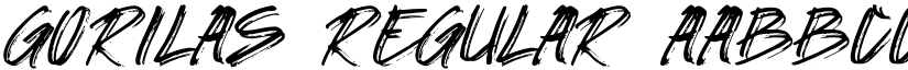 GORILAS Regular font