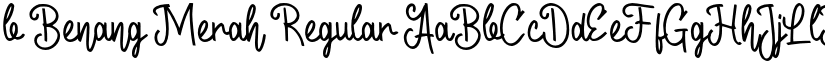 b Benang Merah Regular font