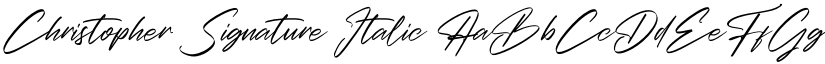 Christopher Signature font download
