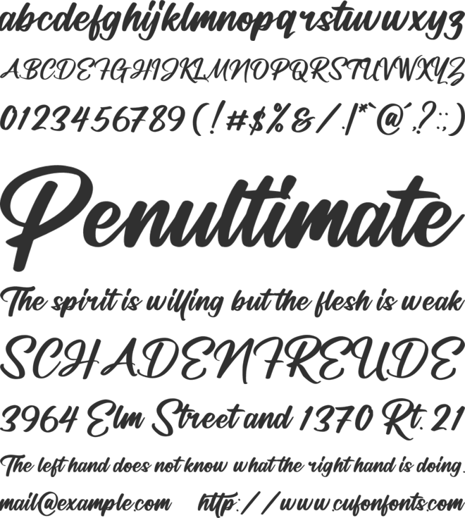 Manttulda Philliph font preview