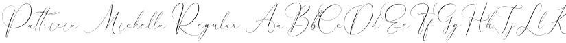 Pattricia Michella Regular font