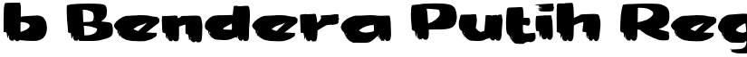 b Bendera Putih font download