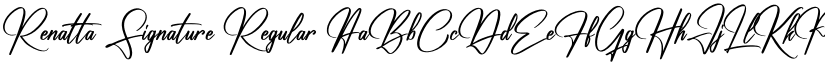 Renatta Signature Regular font