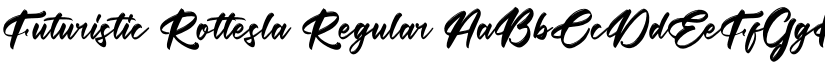 Futuristic Rottesla font download