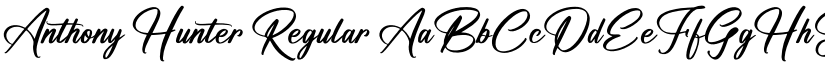 Anthony Hunter Regular font