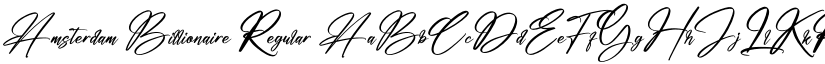 Amsterdam Billionaire Regular font