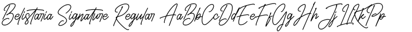 Belistaria Signature font download