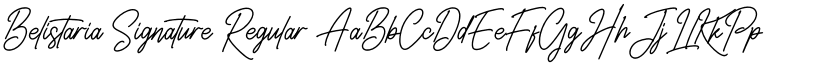 Belistaria Signature font download