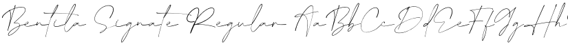 Bentila Signate Regular font