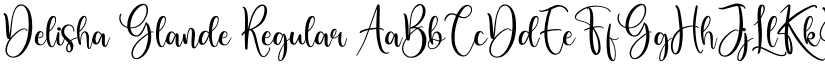 Delisha Glande Regular font