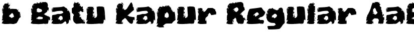b Batu Kapur Regular font