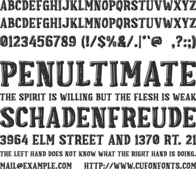 c Crackers Biscuit font preview