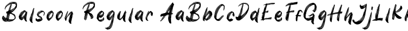 Balsoon Regular font