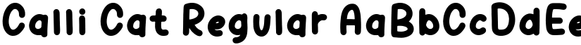 Calli Cat Regular font