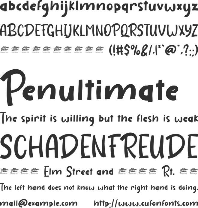 Hot Ruby font preview