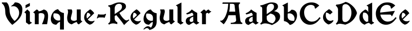 Vinque-Regular font