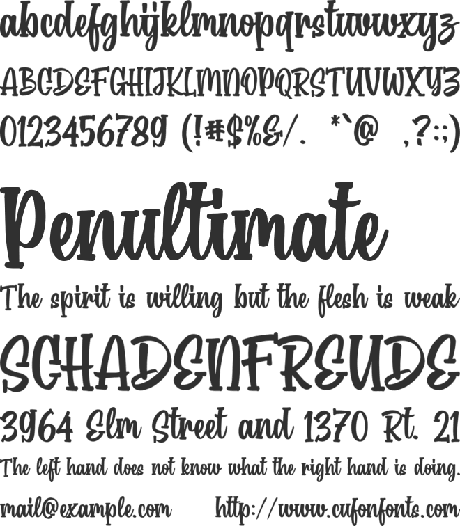 Baby Paisley font preview