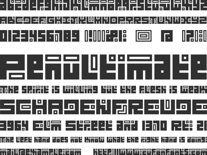 Kuficology font preview