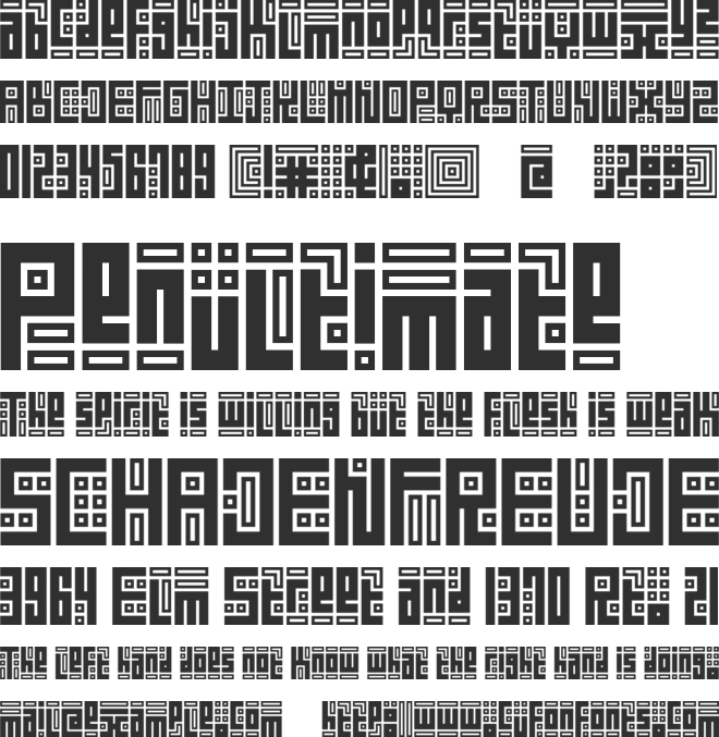 Kuficality font preview