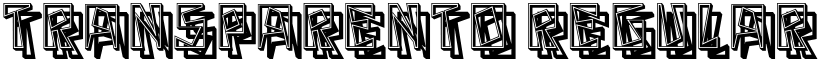 Transparento Regular font
