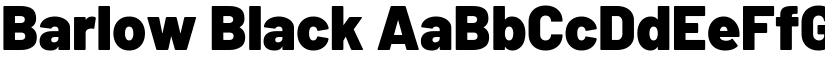 Barlow Black font