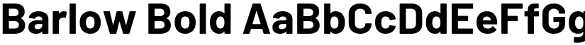 Barlow Bold font