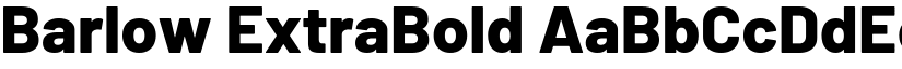 Barlow ExtraBold font