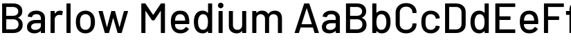 Barlow Medium font