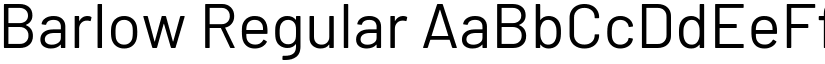 Barlow Regular font