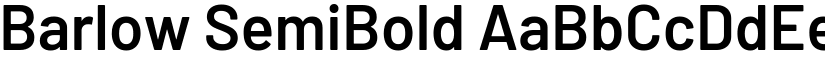 Barlow SemiBold font