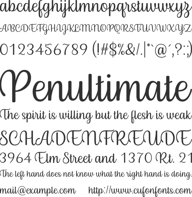 Byby font preview