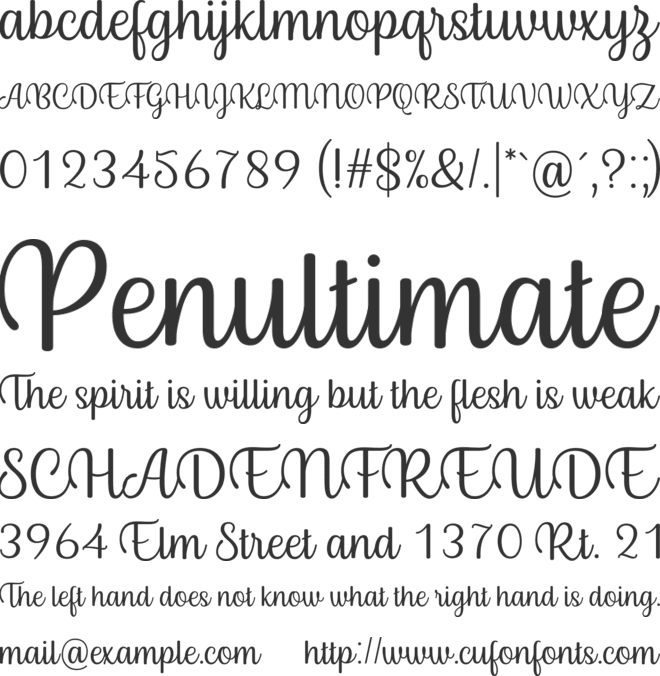 Byby font preview
