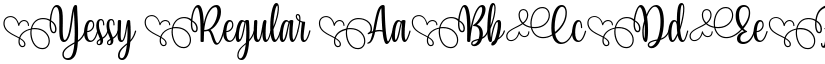 Yessy Regular font
