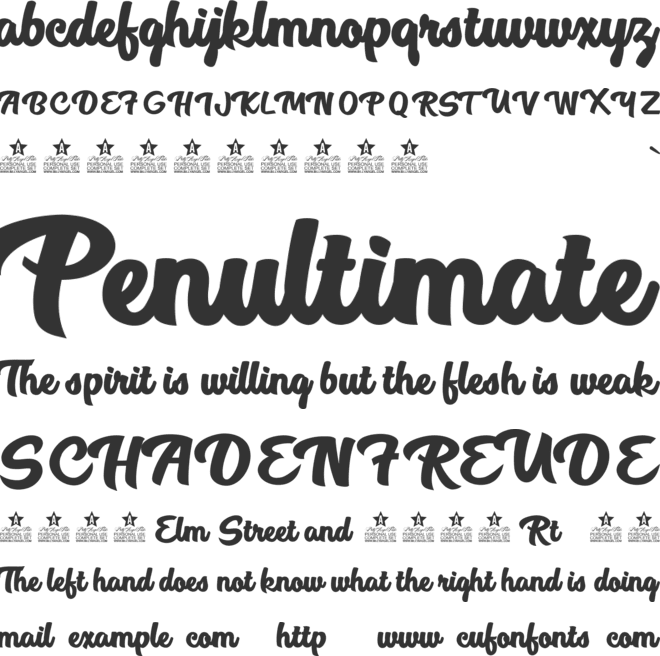 Flowers of summer Personal Use font preview