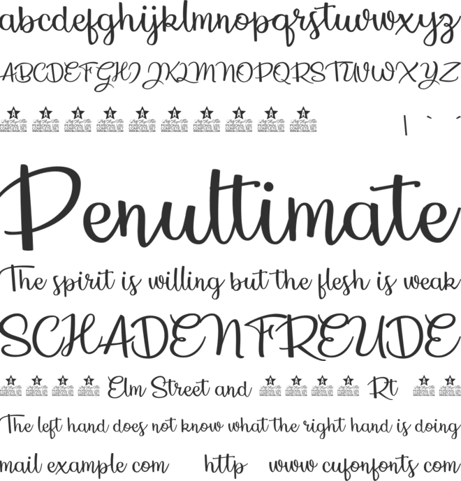 The Hills Personal Use font preview