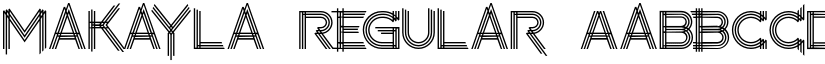 makayla Regular font