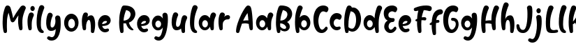 Milyone Regular font
