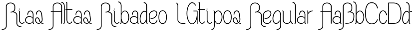 Rias Altas Ribadeo LGtipos Regular font