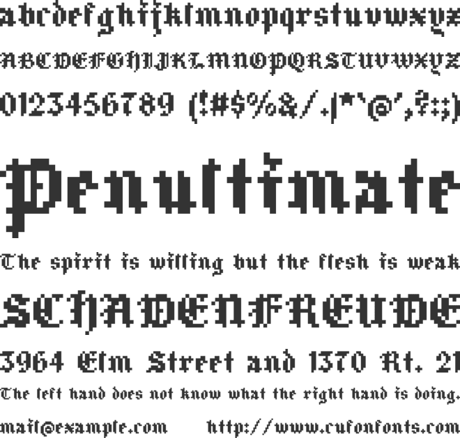 OwreKynge font preview