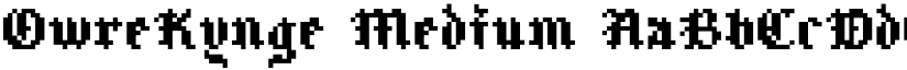 OwreKynge Medium font