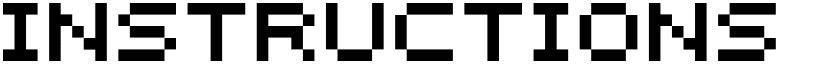 Instructions Medium font