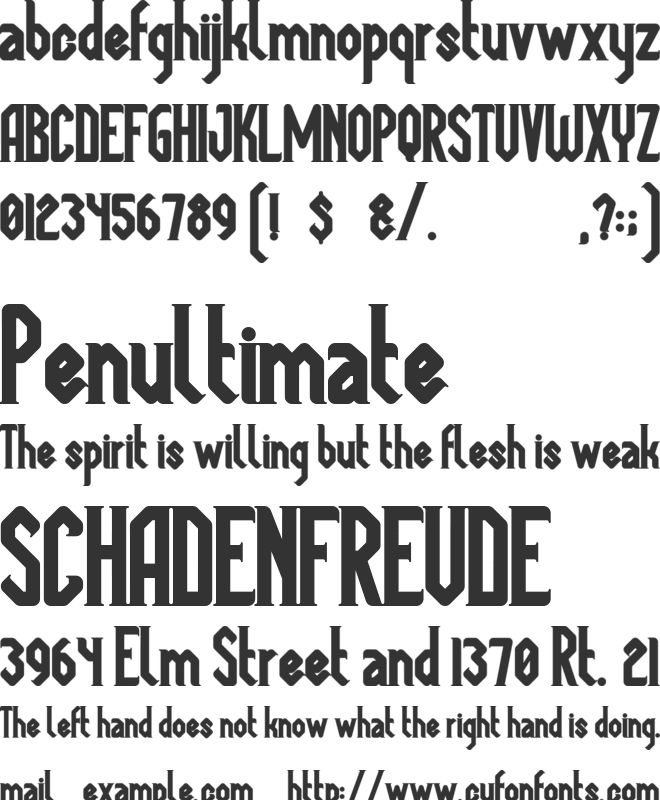 Megapolis Black font preview