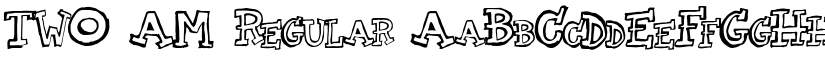TWO AM Regular font