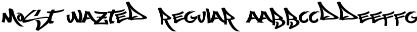 Most Wazted font download