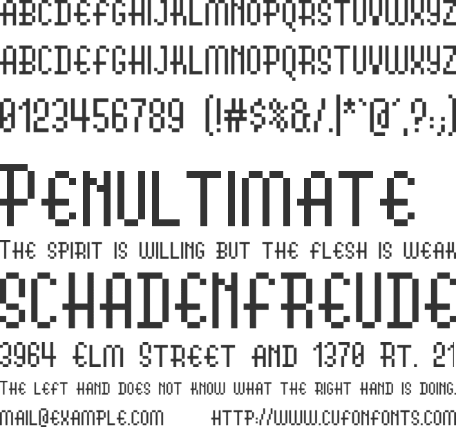 LunchMenu font preview