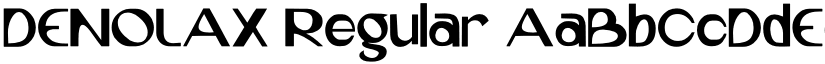 DENOLAX Regular font