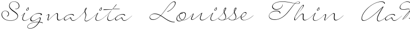 Signarita Louisse font download