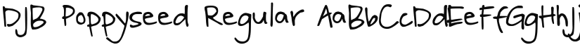 DJB Poppyseed font download