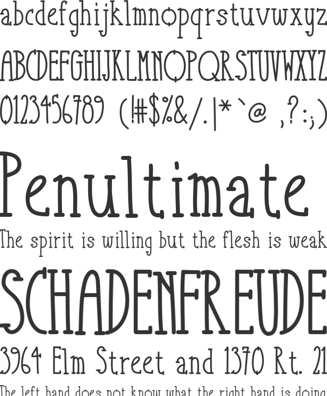 TakeItOrLeaveItSerif font preview